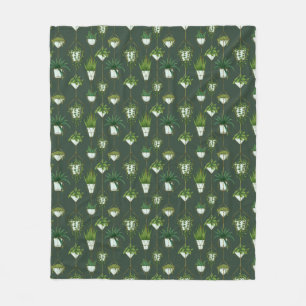 Couverture Polaire Motif ménager à accrochage géométrique