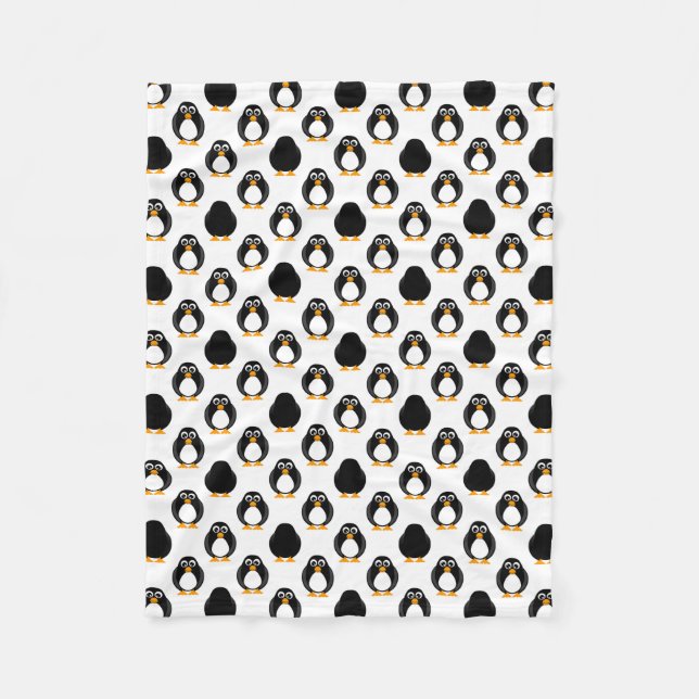 Couverture Polaire Motif mignon de pingouin (Devant)