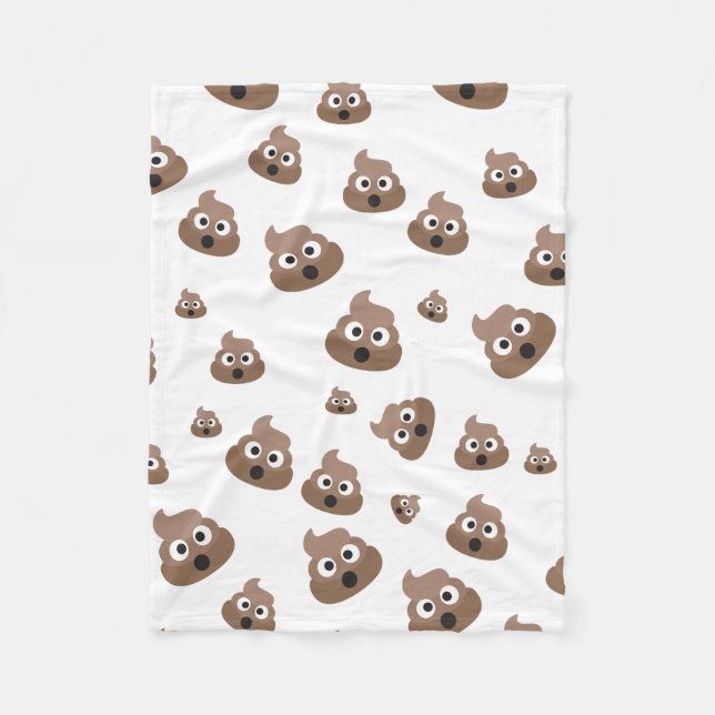 Couverture Polaire Motif mignon d'Emoji de dunette (Devant)