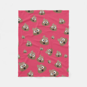 Couverture Polaire Motif mignon d'Emoji de dunette