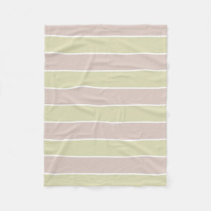 Couverture Polaire Motif moderne à rayures vertes rose vif