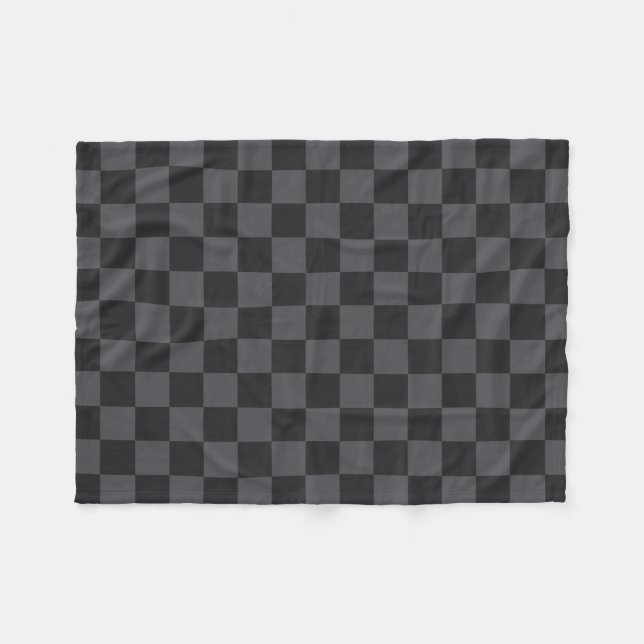 Couverture Polaire Motif moderne croate en gris noir (Devant (Horizontal))
