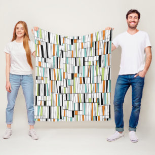 Couverture Polaire Motif moderne de la moitié du siècle