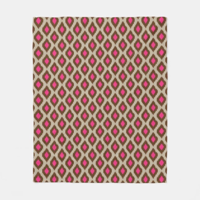 Couverture Polaire Motif moderne d'ikat (Devant)
