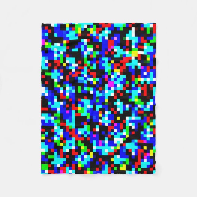 Couverture Polaire Motif multicolore (Devant)