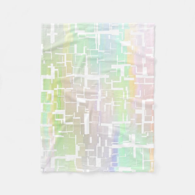 Couverture Polaire Motif multicolore Abstrait Pastel (Devant)