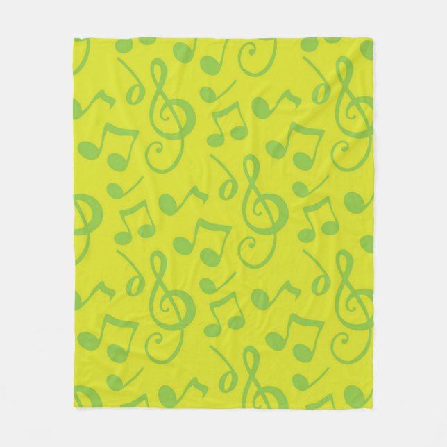 Couverture Polaire Motif musical (Devant)
