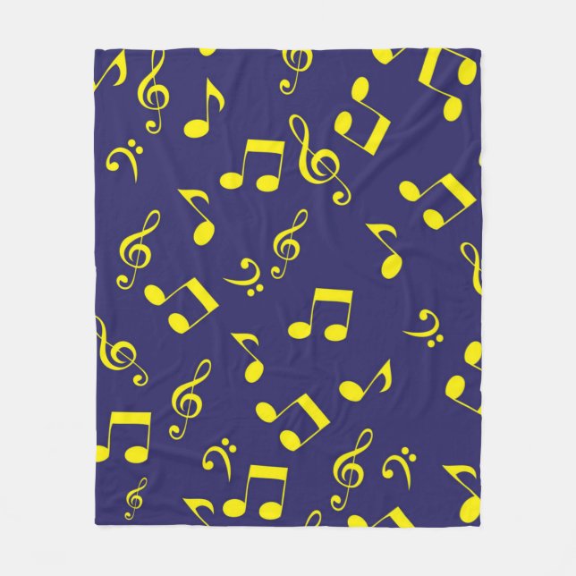 Couverture Polaire Motif musical (Devant)