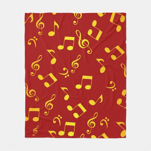 Couverture Polaire Motif musical (Devant)