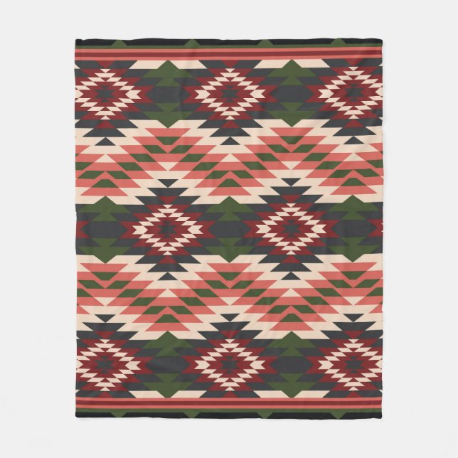 Couverture Polaire Motif Navajo 11 (Devant)