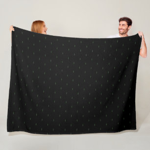 Couverture Polaire Motif noir élégant de satin d'Armani