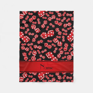 Couverture Polaire Motif noir nommé personnalisé de matrices