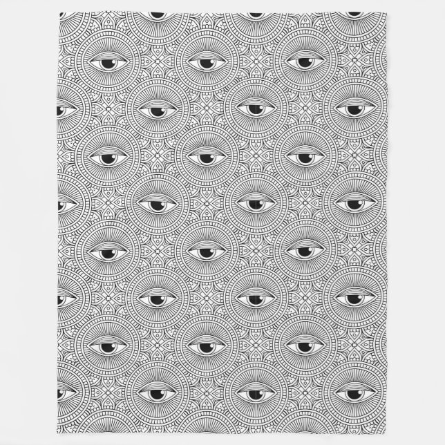 Couverture Polaire Motif oeil mal (Devant)