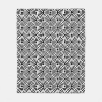 Motif Op Art Araignée de cercle blanc noir