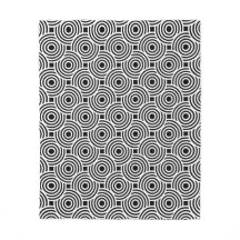Motif Op Art Araignée de cercle blanc noir