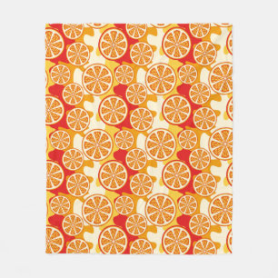 Couverture Polaire Motif orange