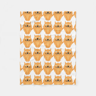 Couverture Polaire Motif Orange Cats