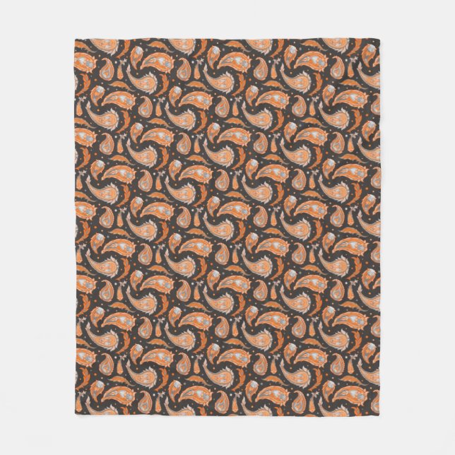 Couverture Polaire Motif Paisley (Devant)