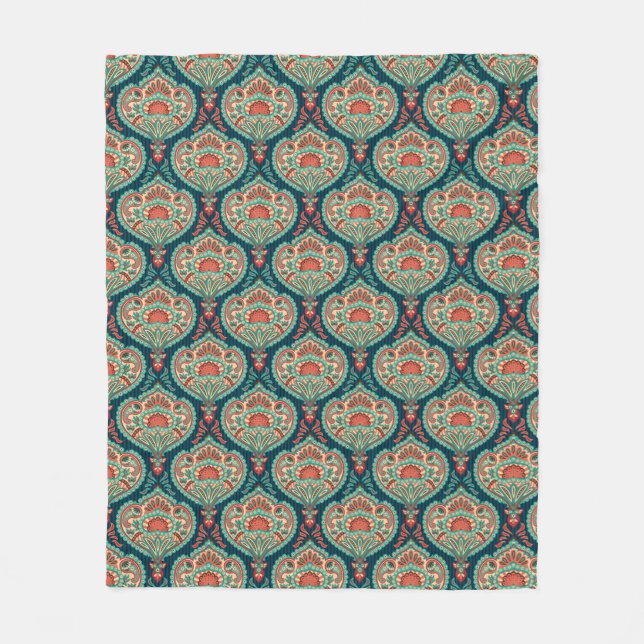 Couverture Polaire Motif Paisley (Devant)