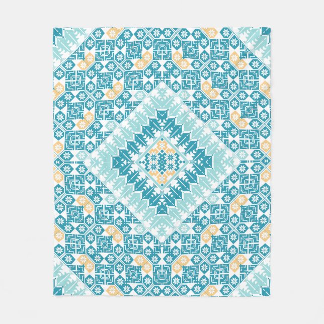 Couverture Polaire Motif palestinien Broderie Design imprimé (Devant)