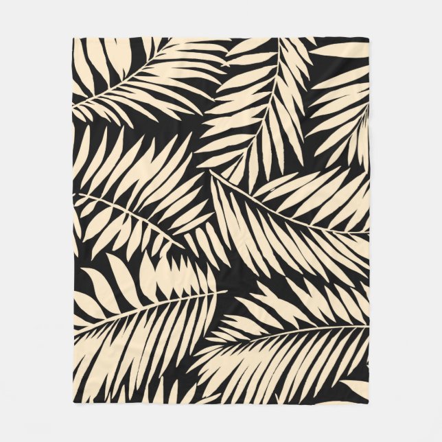 Couverture Polaire Motif Palm Leaf sans faille dans  (Devant)