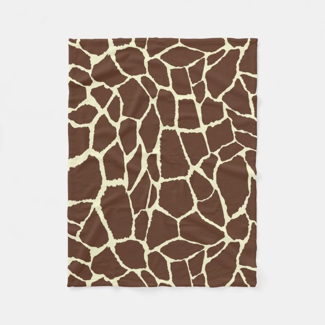 Couverture Polaire Motif Peau de girafe (Devant)