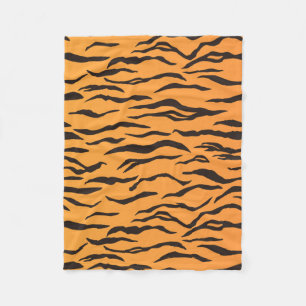 Couverture Polaire Motif Peau de tigre Rayures