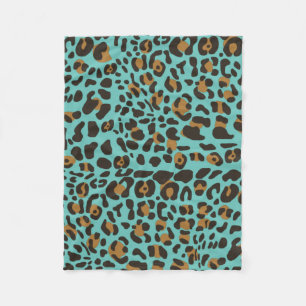 Couverture Polaire Motif Poster de animal Leopard Jaguar