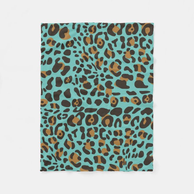 Couverture Polaire Motif Poster de animal Leopard Jaguar (Devant)
