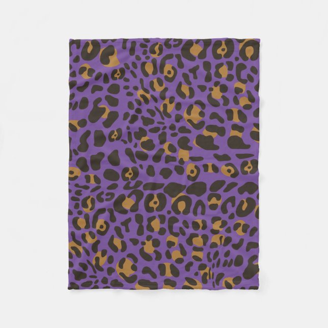 Couverture Polaire Motif Poster de animal Leopard Jaguar (Devant)