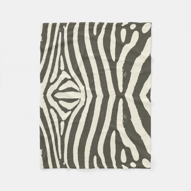 Couverture Polaire Motif Poster de animal Zebra Stripe (Devant)