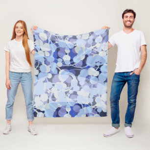 Couverture Polaire Motif pourpre de microbe