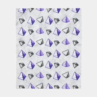 Couverture Polaire Motif Pyramid Geek de géométrie