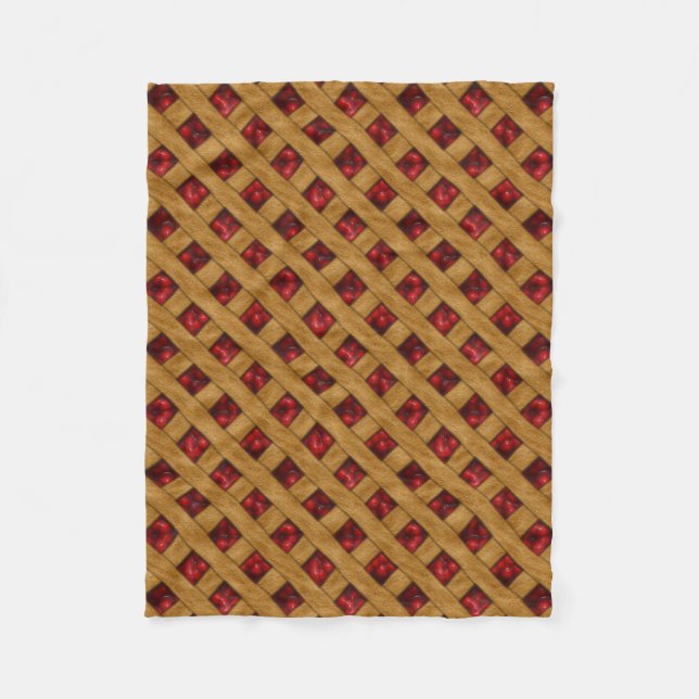 Couverture Polaire Motif Red Cherry Pie pour boulangers (Devant)