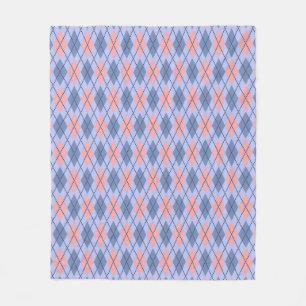 Couverture Polaire Motif rhombique rétro.