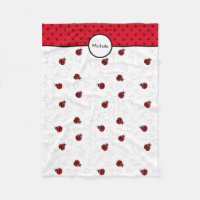 Motif rouge de coccinelle personnalisé