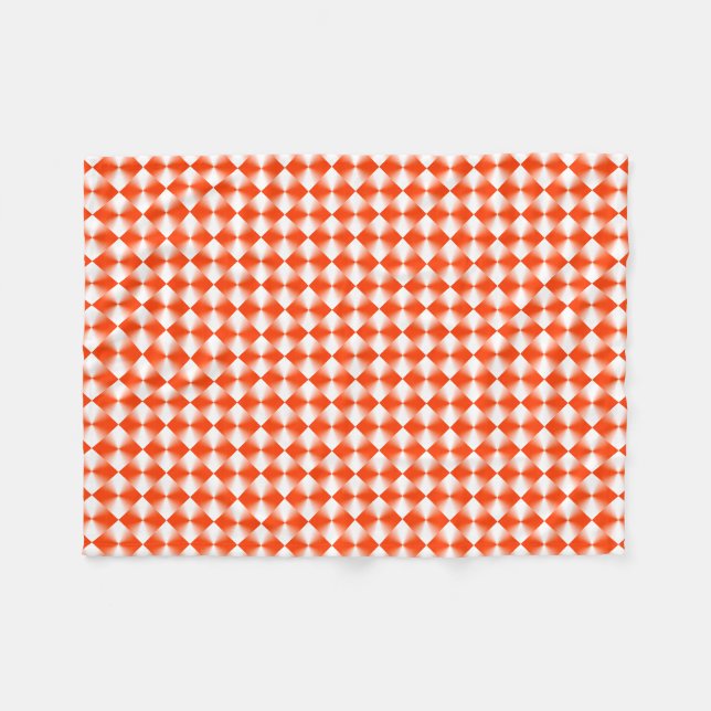 Couverture Polaire Motif rouge orange (Devant (Horizontal))