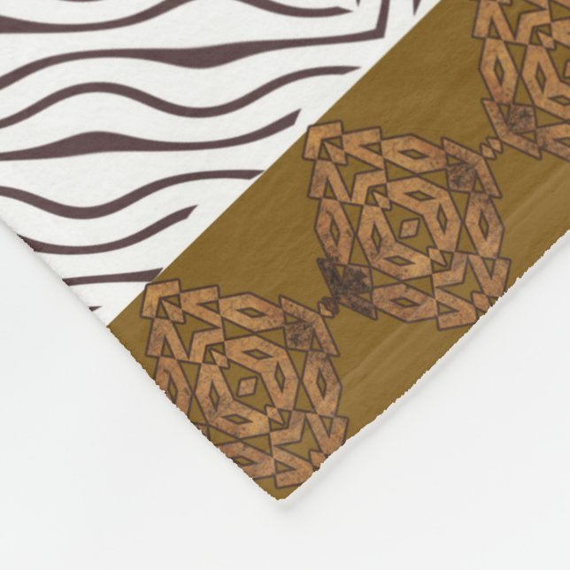 Couverture Polaire motif sans couture africain ethnique (Coin)