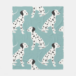 Couverture Polaire Motif sans couture avec dalmate mignon