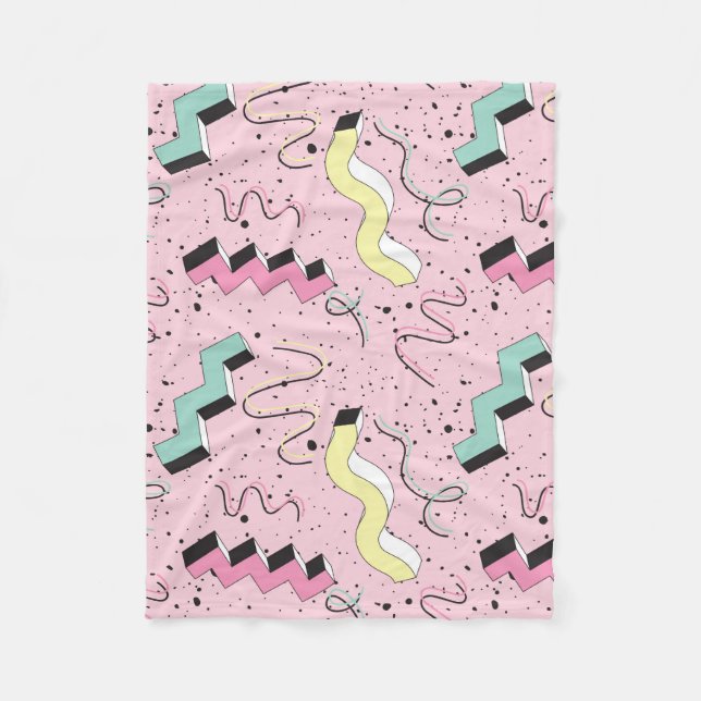 Couverture Polaire Motif sans couture dans un style rétro abstrait et (Devant)
