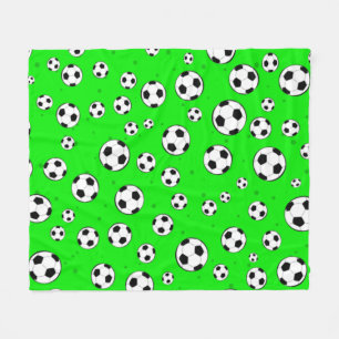 Couverture Polaire Motif sans couture de balle de football