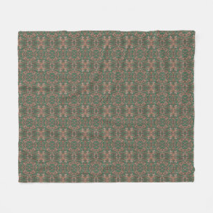 Couverture Polaire Motif sans couture de feuillage de feuille d'autom