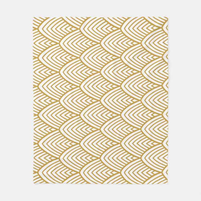 Couverture Polaire Motif sans couture géométrique Art Déco. (Devant)