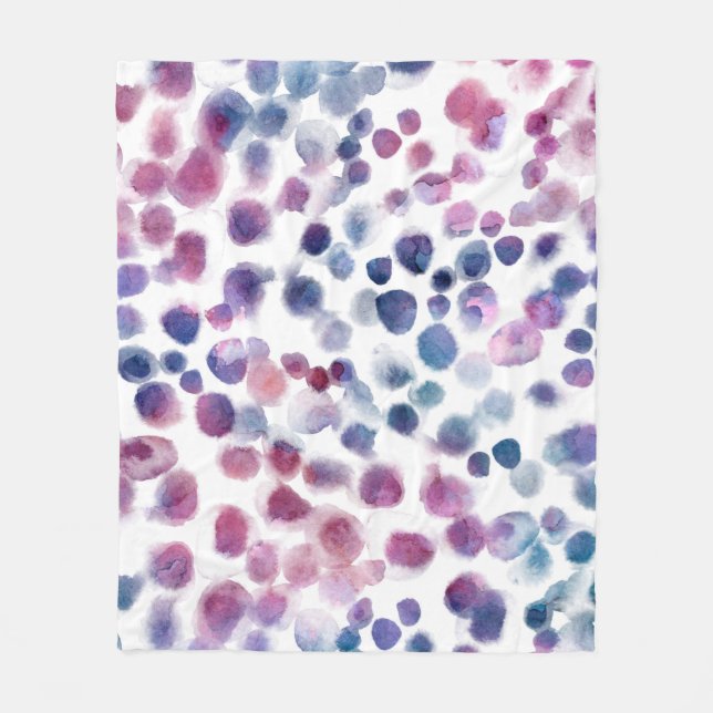 Couverture Polaire motif sans couture pois Abstraits dans pastel col (Devant)
