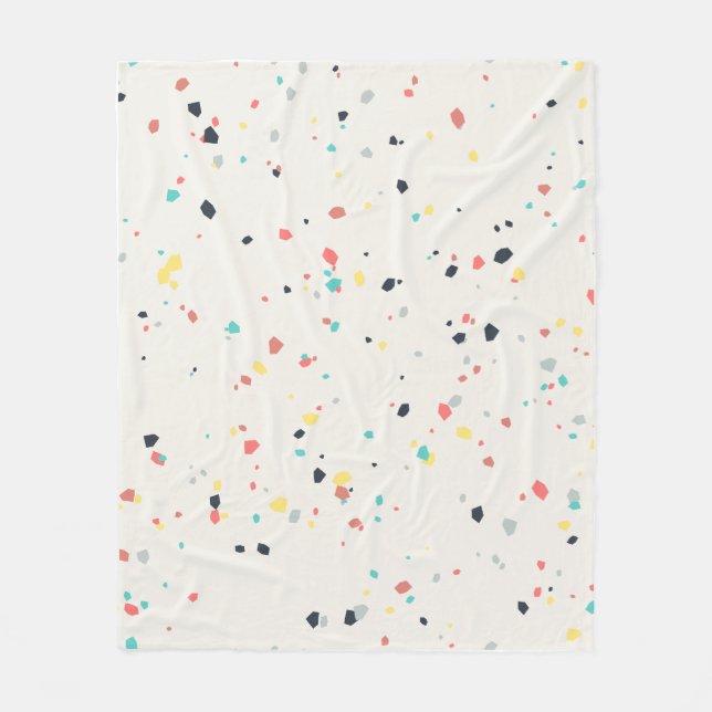 Couverture Polaire Motif sans couture Terrazzo Speckle (Devant)