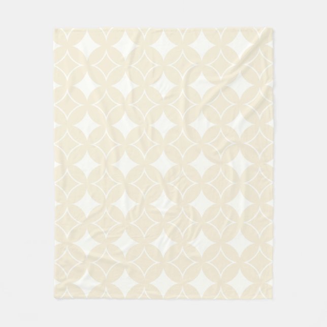 Couverture Polaire Motif shippo beige (Devant)