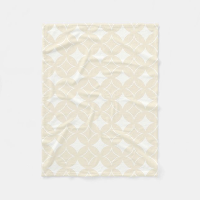 Couverture Polaire Motif shippo beige (Devant)