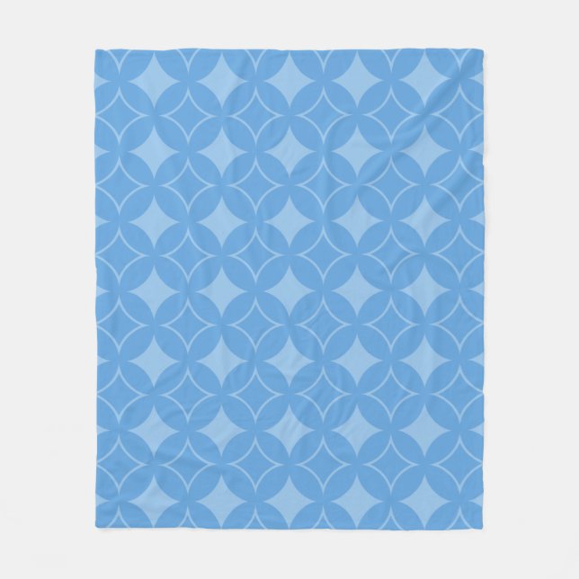 Couverture Polaire Motif shippo bleu ciel (Devant)