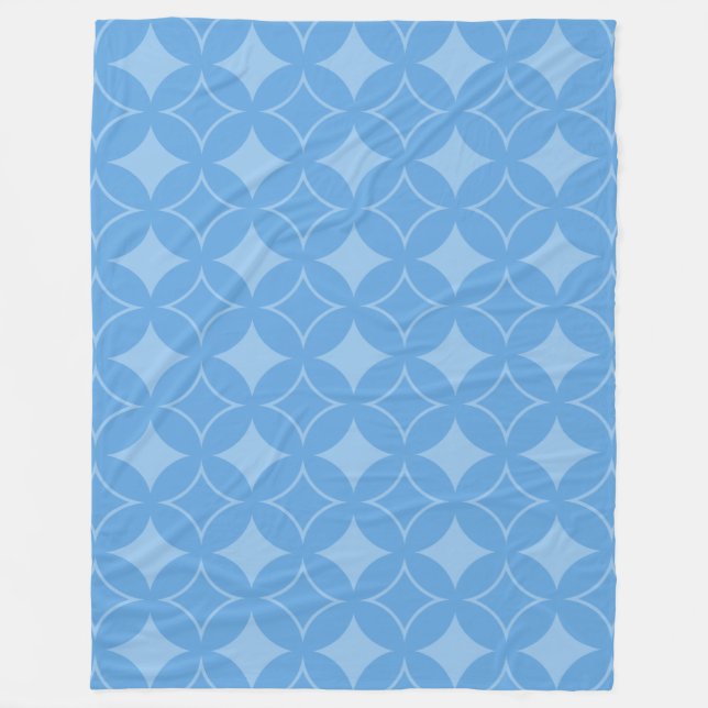 Couverture Polaire Motif shippo bleu ciel (Devant)