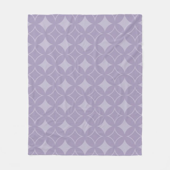 Couverture Polaire Motif shippo lavande (Devant)